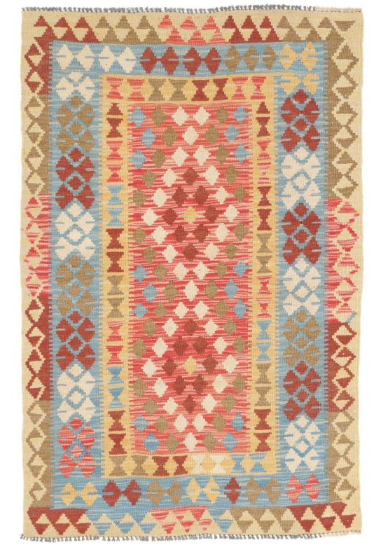 Vloerkleed Plat Geweven Kilim Afghan