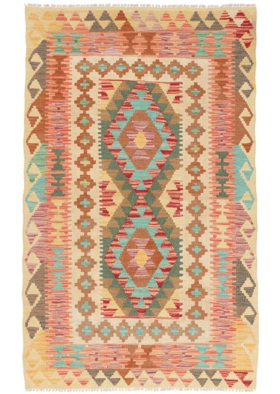 Vloerkleed Plat Geweven Kilim Afghan