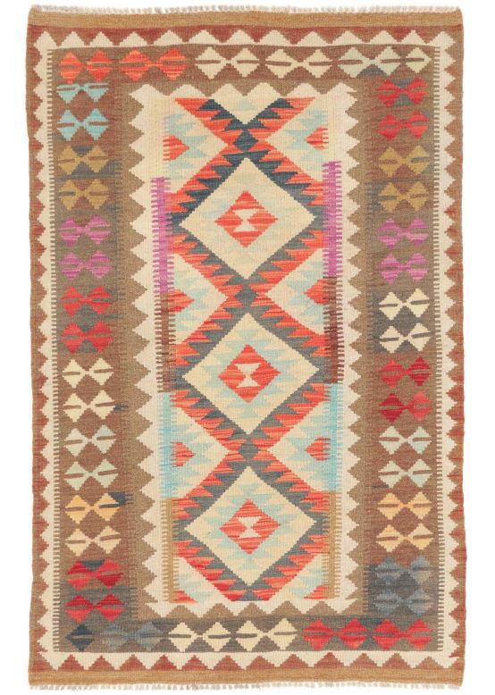 Vloerkleed Plat Geweven Kilim Afghan