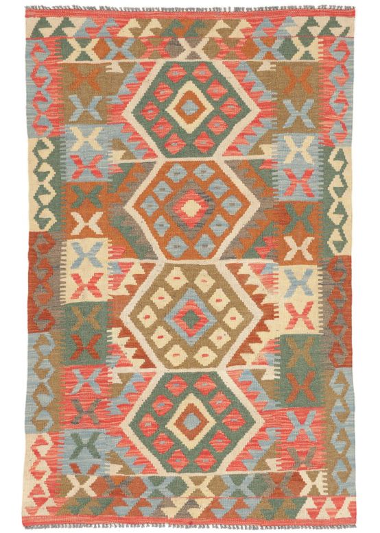 Vloerkleed Plat Geweven Kilim Afghan