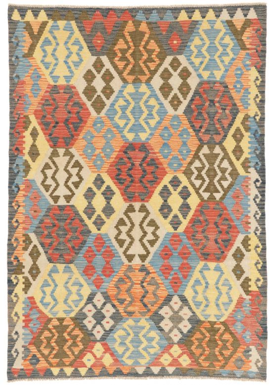 Vloerkleed Plat Geweven Kilim Afghan