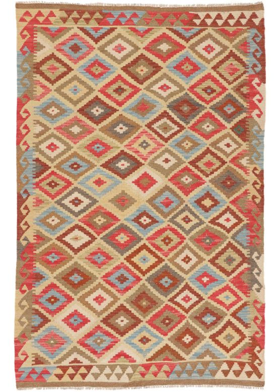 Vloerkleed Plat Geweven Kilim Afghan