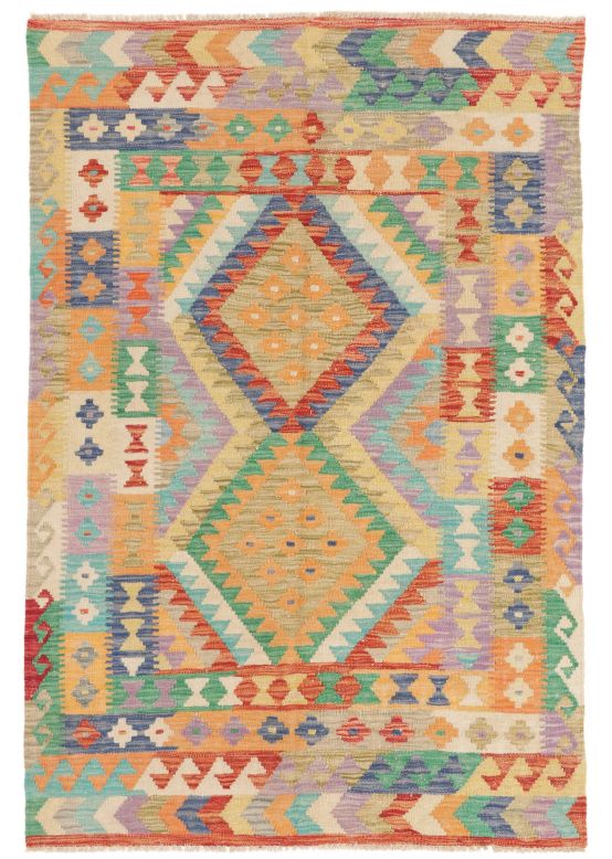 Vloerkleed Plat Geweven Kilim Afghan