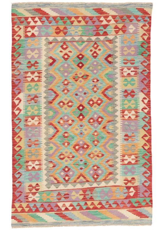 Vloerkleed Plat Geweven Kilim Afghan