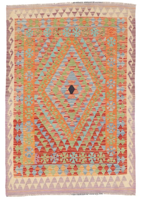 Vloerkleed Plat Geweven Kilim Afghan