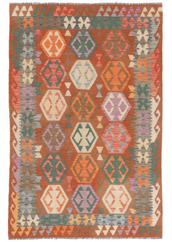 Vloerkleed Plat Geweven Kilim Afghan