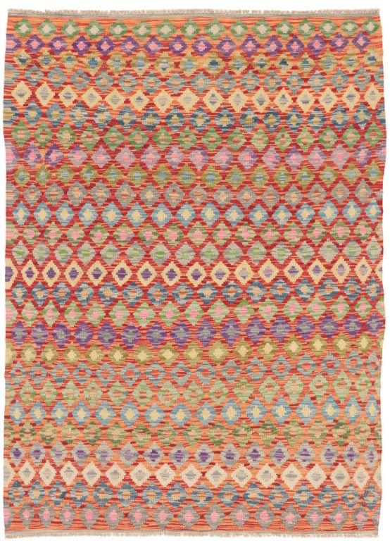 Vloerkleed Plat Geweven Kilim Afghan