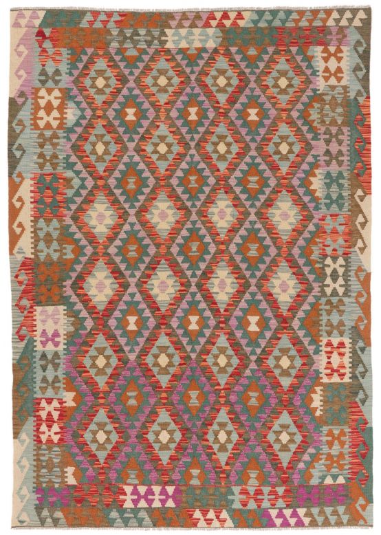 Vloerkleed Plat Geweven Kilim Afghan