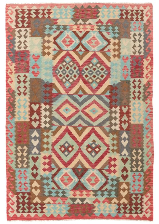 Vloerkleed Plat Geweven Kilim Afghan