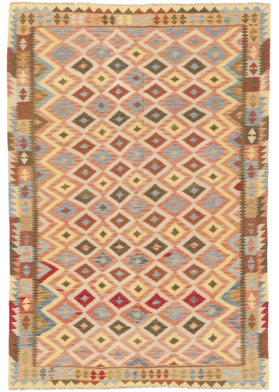 Vloerkleed Plat Geweven Kilim Afghan