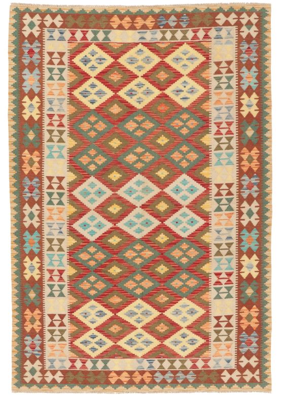 Vloerkleed Plat Geweven Kilim Afghan