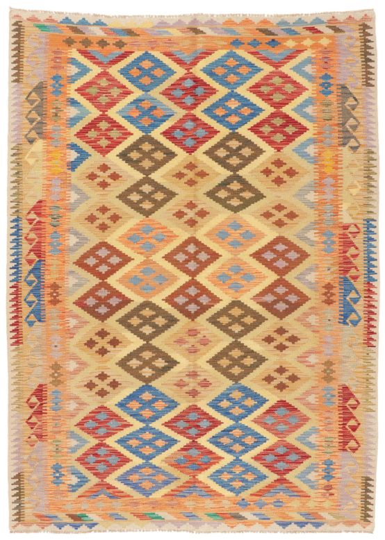 Vloerkleed Plat Geweven Kilim Afghan