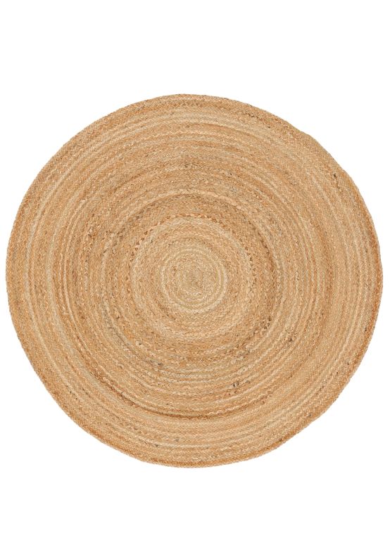 Jute Vloerkleed Nele rond Beige