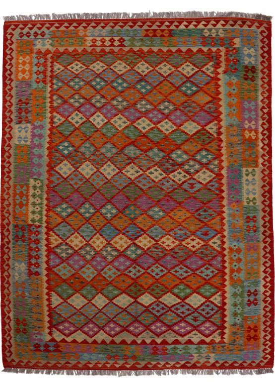 Vloerkleed Plat Geweven Kilim Afghan