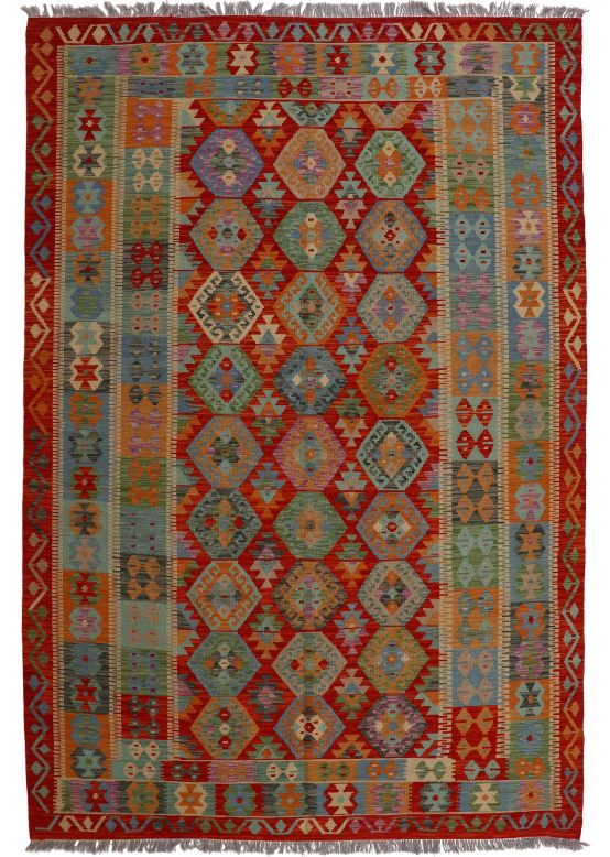 Vloerkleed Plat Geweven Kilim Afghan