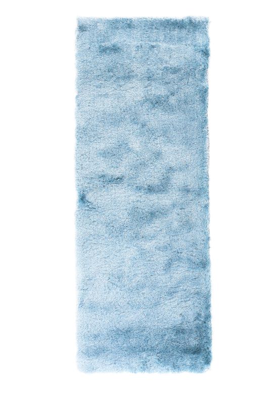 Hoogpolig Vloerkleed Breeze Loper Lichtblauw