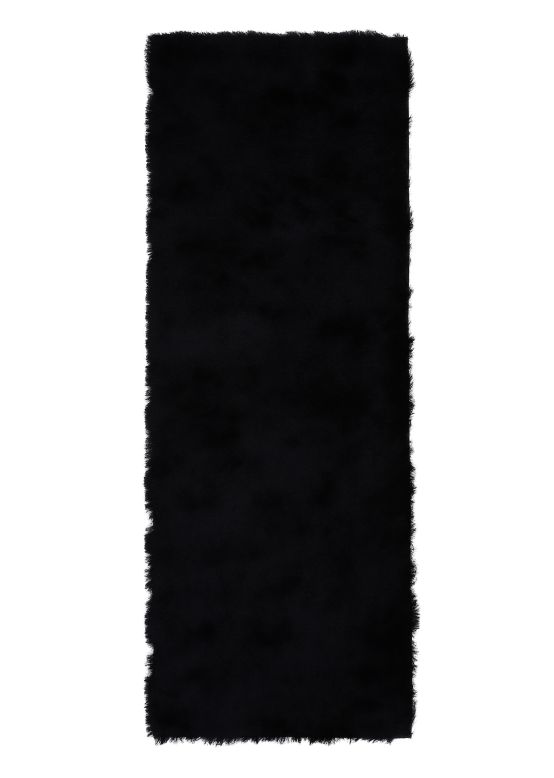 Hoogpolig Vloerkleed Breeze Loper Zwart