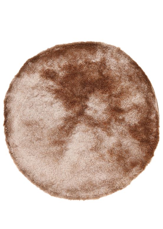 Hoogpolig Vloerkleed Breeze rond Beige