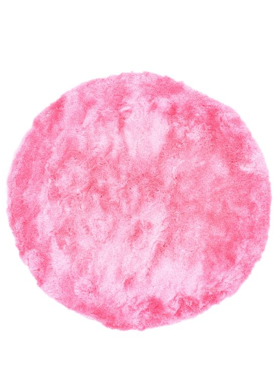 Hoogpolig Vloerkleed Breeze rond Roze