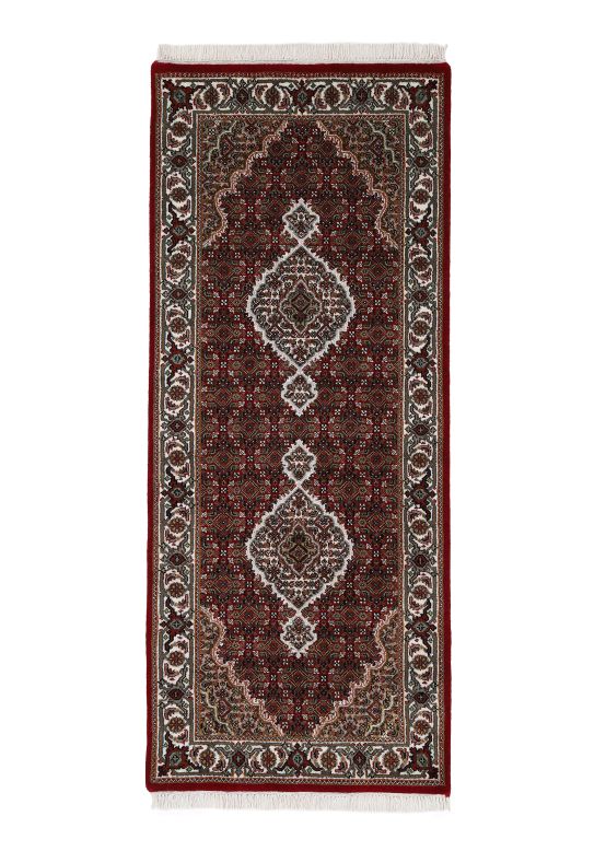 Vloerkleed Tabriz Mahi Loper Rood