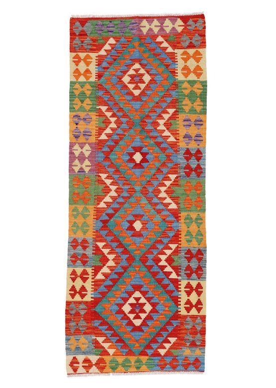 Vloerkleed Plat Geweven Kilim Afghan