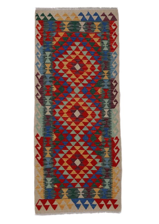 Vloerkleed Plat Geweven Kilim Afghan