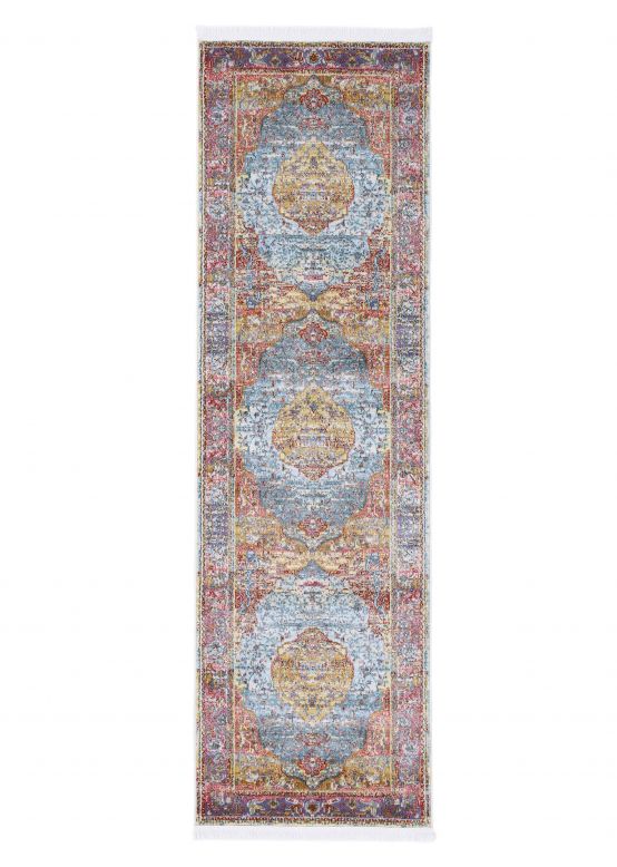 Vloerkleed Vintage Esha Loper Veelkleurig