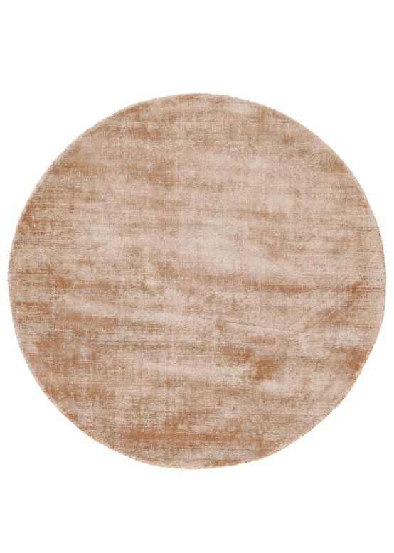 Viscose Vloerkleed rond Ava Beige