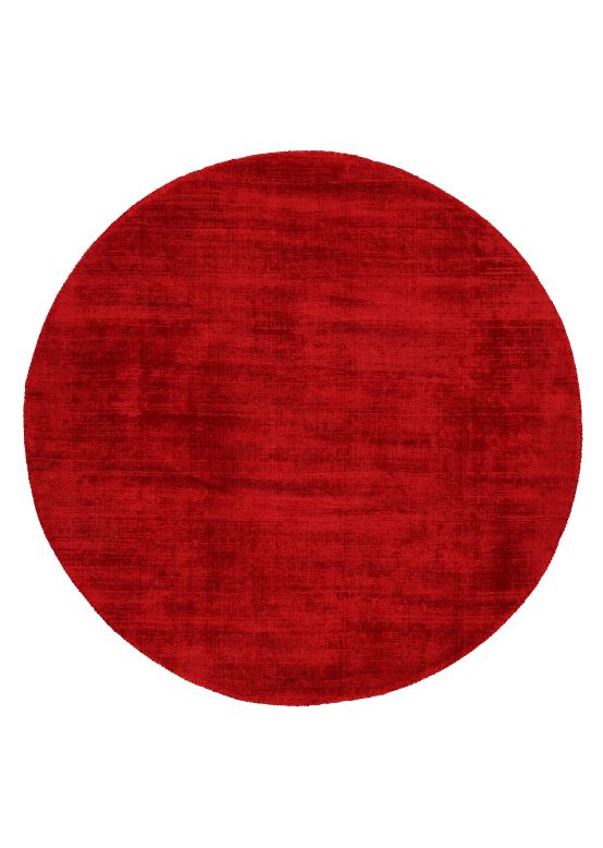 Viscose Vloerkleed rond Ava Rood