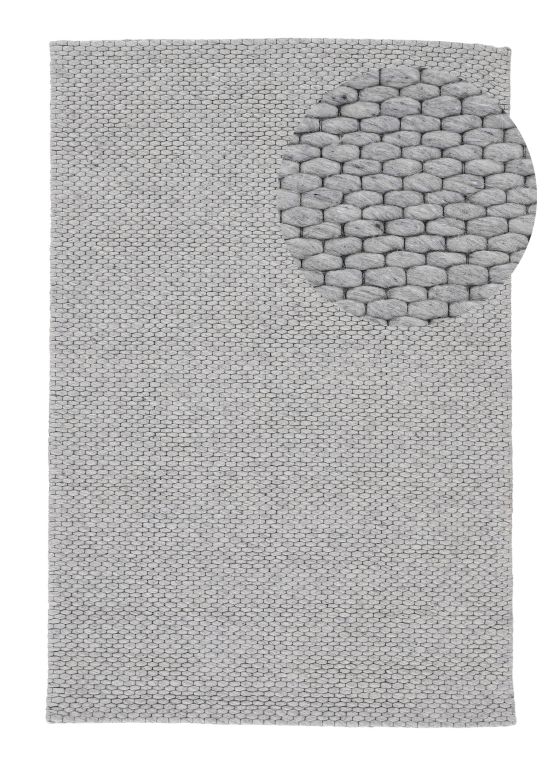 Wollen Vloerkleed Sina Grijs