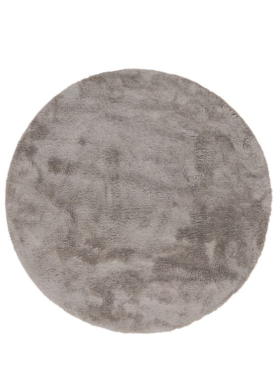 Hoogpolig Vloerkleed Breeze rond Beige