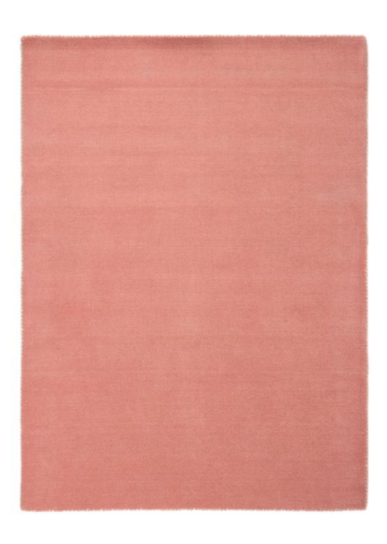 Wollen Vloerkleed Gabbeh Uni Roze